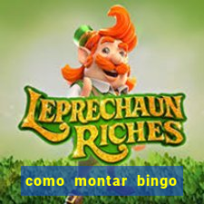 como montar bingo brinquedos toia